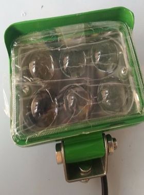 一盒两个 绿色3寸方6珠汽车led货车射灯聚光超亮散光12伏24v