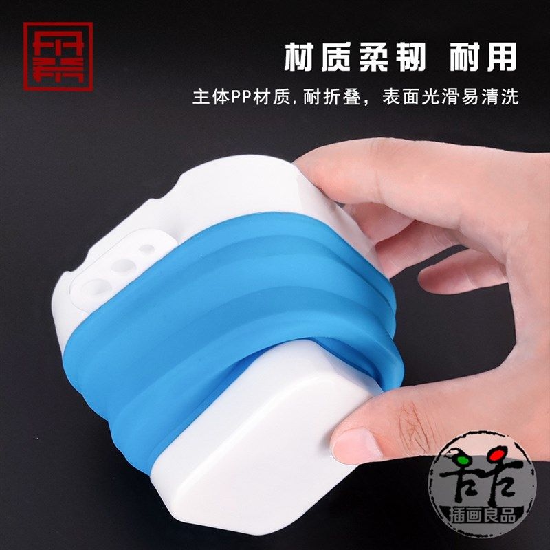 丹希可伸缩洗笔筒便携式折叠水桶多功能水杯涮笔筒美术绘画笔洗,文具电教/文化用品/商务用品,笔洗,淘宝优惠券,粉丝福利购,淘宝优惠卷