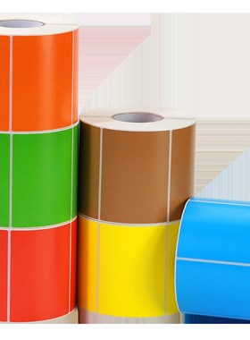 彩色铜版标签纸100x80 60X40 30 20 70*50 32X19 102*152板不干胶