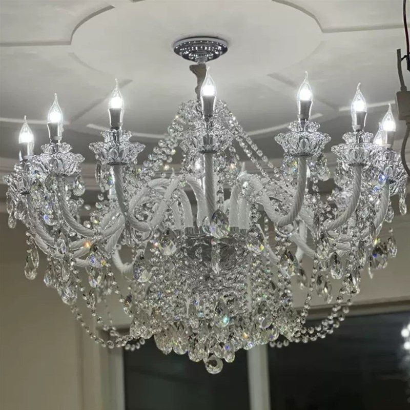 法式轻奢客厅吊灯水晶灯浪漫大气餐厅卧室灯酒店KTV设计师灯高级,家装灯饰光源,客厅吊灯,淘宝优惠券,粉丝福利购,淘宝优惠卷