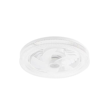 LED一体吊扇灯大风力客厅卧室无极调光旋转万向调节e27螺口风扇灯