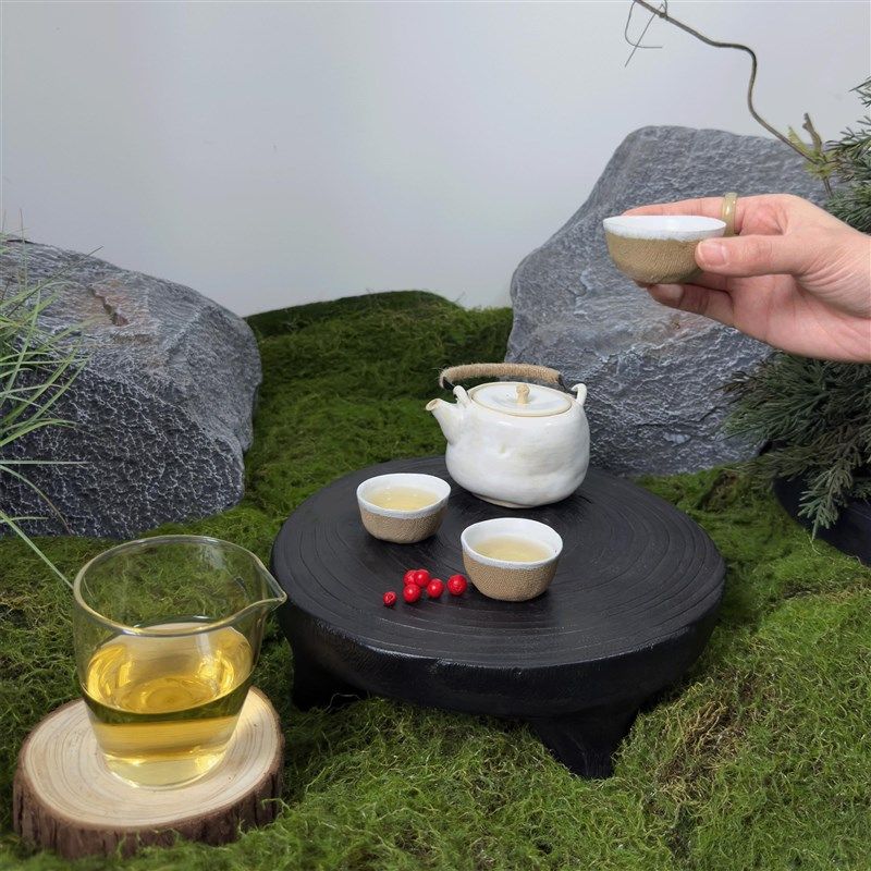 侘寂风茶壶茶具套装中式酒店民宿装饰泡茶陶瓷茶具一壶三杯茶盘,家居饰品,装饰摆件,淘宝优惠券,粉丝福利购,淘宝优惠卷