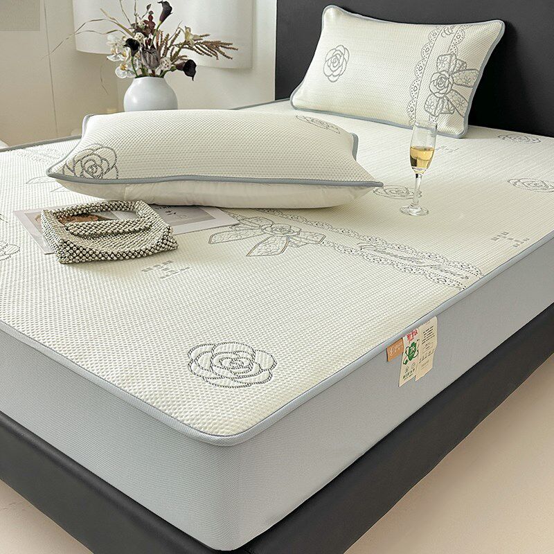 夏季冰丝凉感床笠凉席三件套可机洗水洗2025新款床罩床垫套保护罩