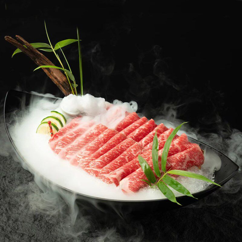 密胺磨砂元宝碗日料海鲜刺身拼盘火锅店羊肉雪花和牛盘子特色餐具