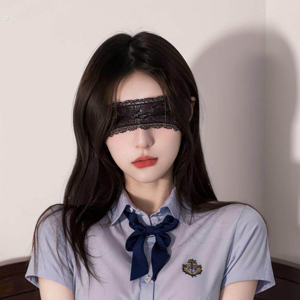 蕾丝眼罩禁欲系遮眼情调丝带可爱兔女郎面具性感蒙眼发箍猫女发饰