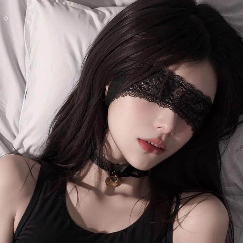 蕾丝眼罩禁欲系遮眼情调丝带可爱兔女郎面具性感蒙眼发箍猫女发饰