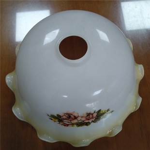 家用台灯灯罩配件老上海民国复古玻璃灯罩落地银行台灯绿色玻璃罩