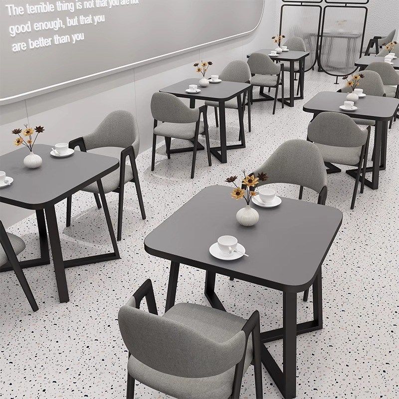 餐饮商用快餐桌椅正方形餐桌早餐麻辣烫面馆食堂饭店吃饭桌椅组合,住宅家具,板木餐桌,淘宝优惠券,粉丝福利购,淘宝优惠卷