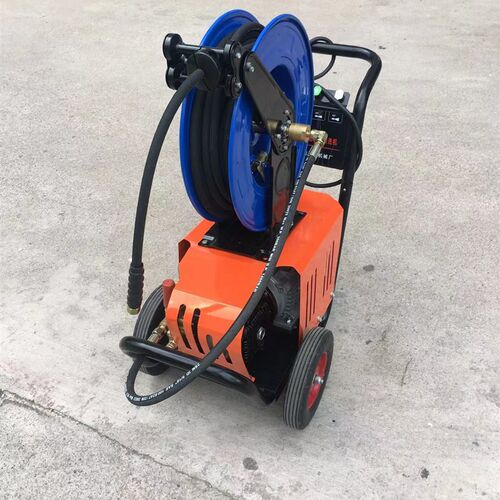 220V200公斤压力带卷管器 高压清洗机 管道疏通机