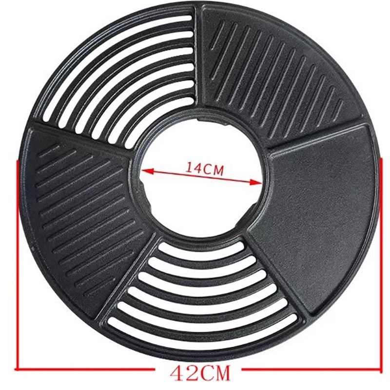家用圆形铸铁烤肉盘烧铁板烧烤煎肉盘烤炉专用不粘锅商用铸铁盘,户外/登山/野营/旅行用品,烧烤炉/烤架,淘宝优惠券,粉丝福利购,淘宝优惠卷