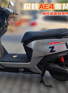 适用极核电动车电摩版AE4后靠背春风AE4SE后靠垫无损安装改装配件