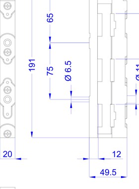 01573母线支架单只末端盖01573适用01495 01500 01508 辽原