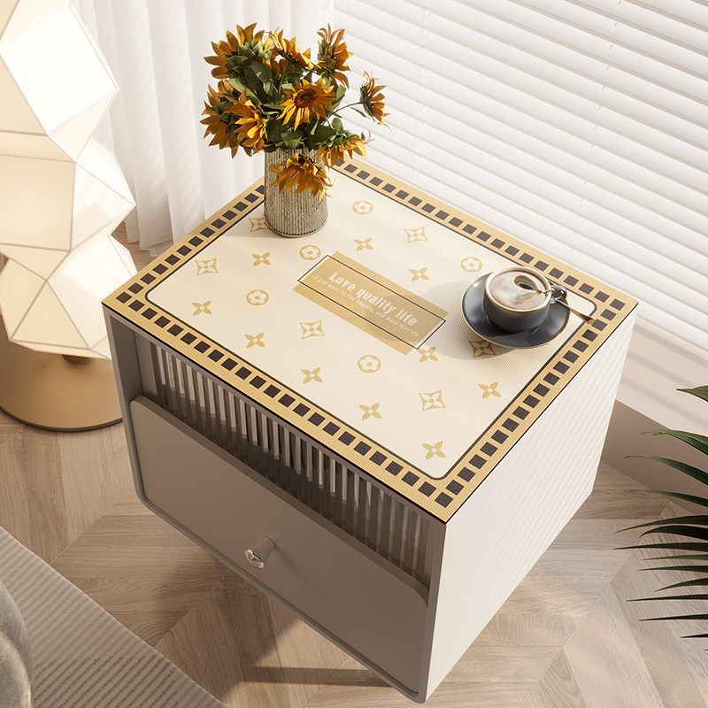 床头柜防尘皮革垫免洗防水盖布盖巾防烫台面垫定制方形桌垫简约风,居家布艺,床头柜盖布,淘宝优惠券,粉丝福利购,淘宝优惠卷