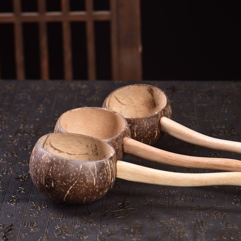 泰国天然椰子壳水瓢家用厨房舀水勺大号木瓢舀水舀米浇花专用容器,厨房/烹饪用具,水舀/水瓢,淘宝优惠券,粉丝福利购,淘宝优惠卷