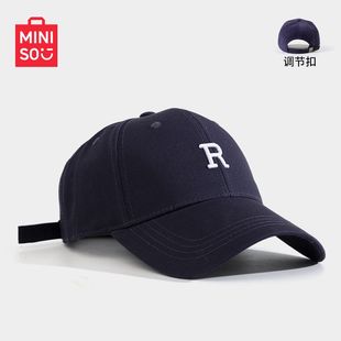 MINISO名创优品男女情侣棒球帽子大头围网红鸭舌帽百搭遮阳防晒帽