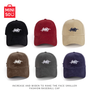 MINISO名创优品大头围帽子男女款潮牌韩版棒球帽防晒防风鸭舌帽