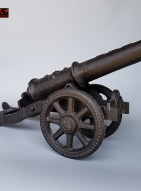 大号铁炮模型铸铁镇宅炮摆件大门口打狮子景区炮复古红衣大炮道具