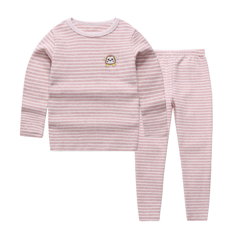 儿童保暖衣套装宝宝秋衣秋裤男女童秋冬低领纯棉内衣男孩大童内穿