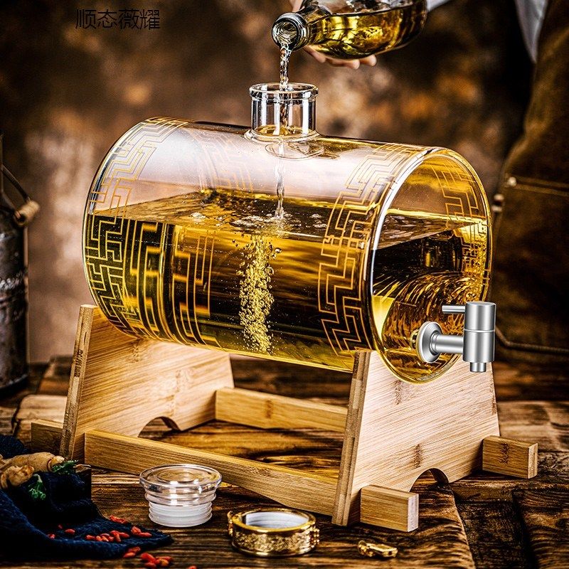 泡酒玻璃瓶带龙头加厚高硼硅酒罐人参药酒坛酒缸专用10斤20斤容器,厨房/烹饪用具,泡酒瓶,淘宝优惠券,粉丝福利购,淘宝优惠卷