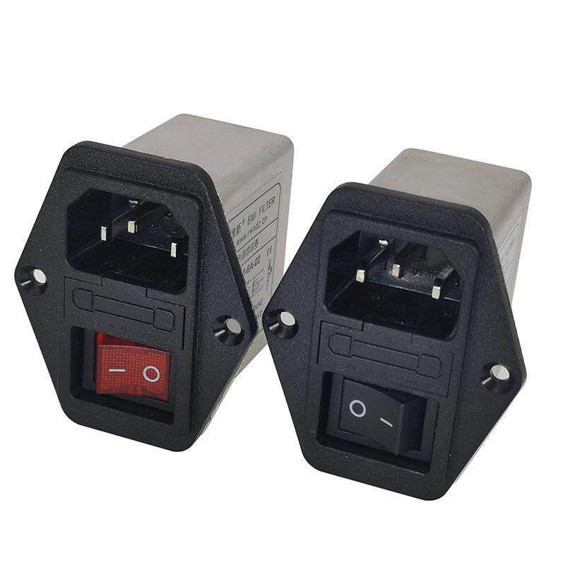 荣维新RV170-10A交流IEC插座型开关单保险电源滤波器220V厂家直销