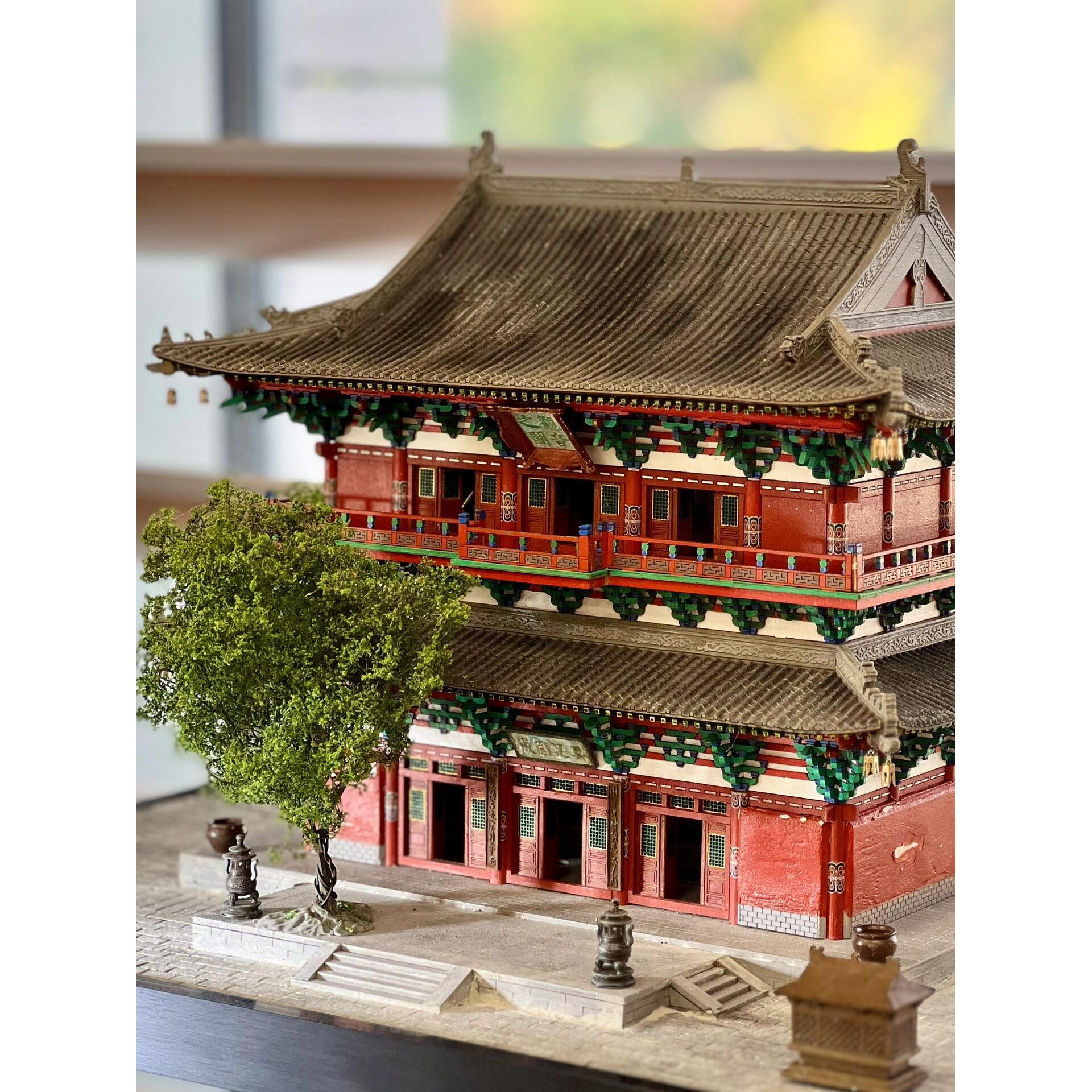 博物馆古代建筑沙盘模型定制园林微缩模型1:1覆原风景区景观房子