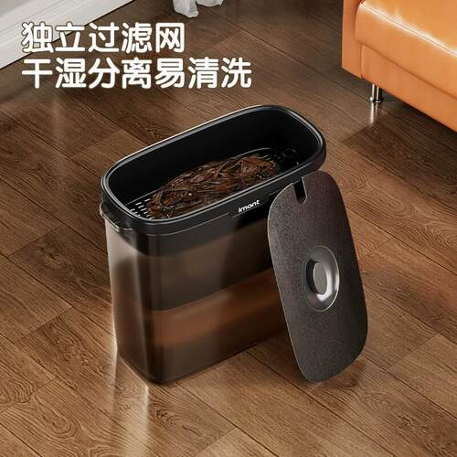 茶台废水桶家用大容量夹缝独立过滤网干湿分离易清洗茶水桶储水桶