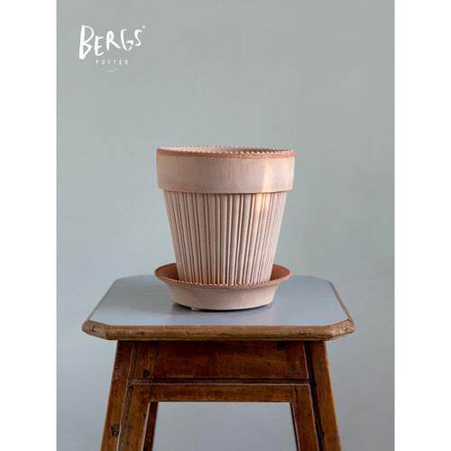 青野园艺家Bergs potter花盆西蒙娜陶土盆宝格仕手工陶盆高级质感