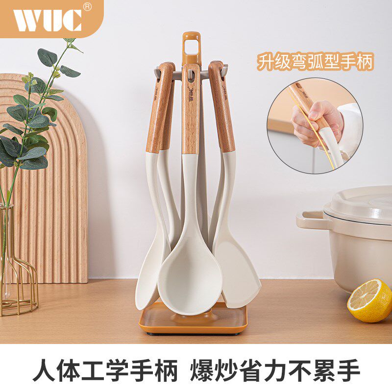 WUC硅胶锅铲子炒菜铲子不粘锅专用勺子煎铲厨具套装抗菌耐高温,厨房/烹饪用具,锅铲,淘宝优惠券,粉丝福利购,淘宝优惠卷