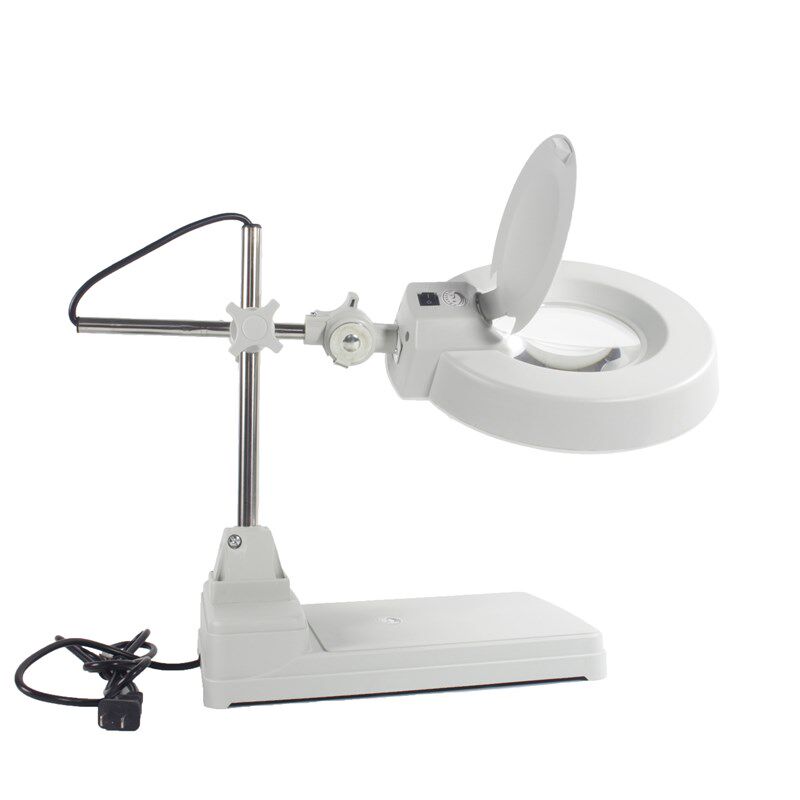 升降工作放大镜台灯式超高清带维修用器发业鉴宝可选白玻光学LED