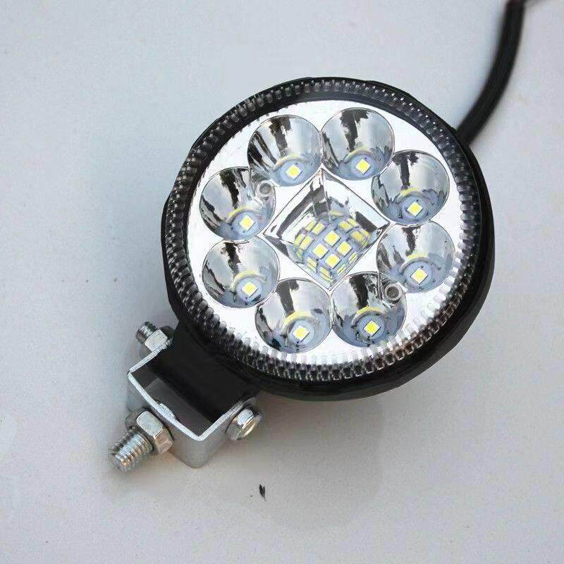 电动车灯led强光超亮机车射灯三轮车前方向灯12v80v通用自装灯