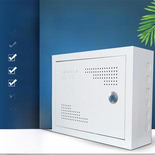 明装弱电箱光纤入户信息箱400*300网络交换机布线箱挂墙多媒体箱