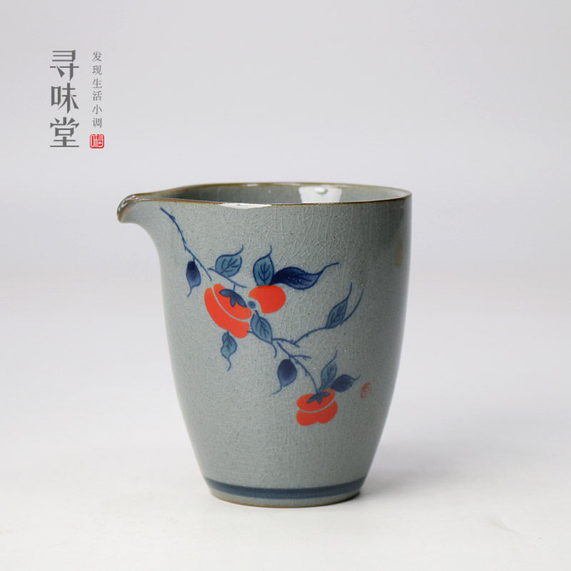 复古哥窑公道杯开片茶海釉下彩贴花分茶杯匀杯陶瓷家用功夫茶具,餐饮具,公道杯,淘宝优惠券,粉丝福利购,淘宝优惠卷