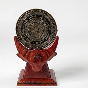 广西黑铜鼓12cm牛头座书房工艺品摆件民族重器中秋国庆商务送礼品