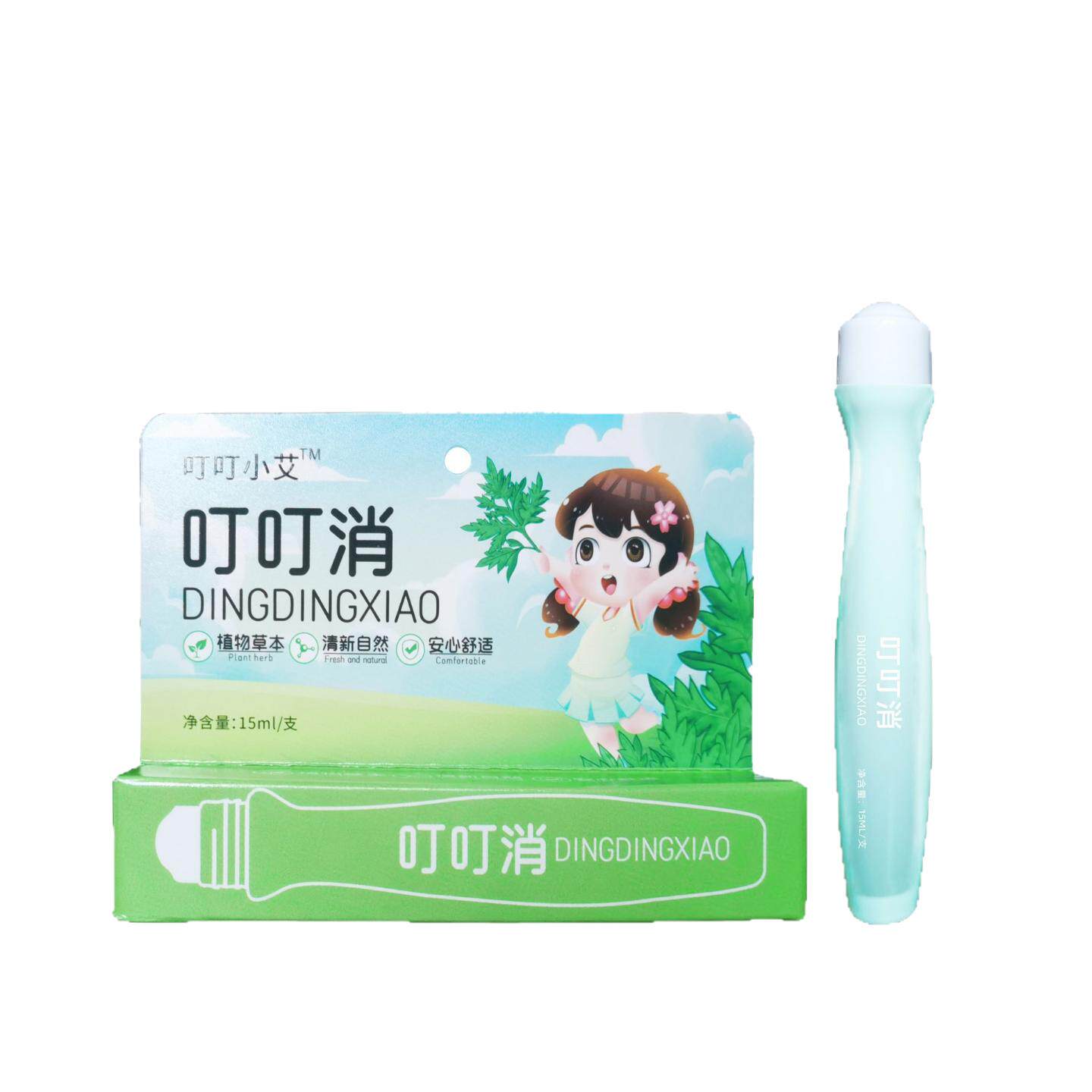叮叮消清凉提神薄荷膏户外滚珠式艾草叮棒叮叮消精油棒