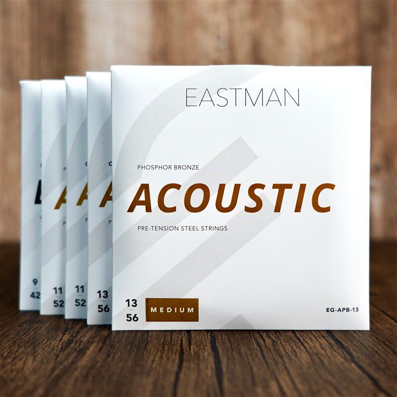 美产Eastman 伊斯特曼 木吉他 电吉他琴弦 磷铜覆膜防锈吉他琴弦