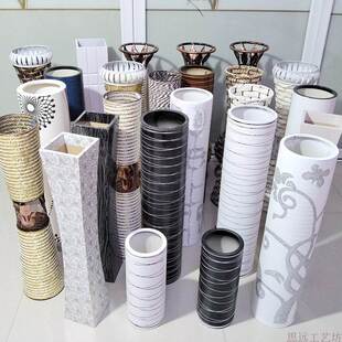 银柳专用长花瓶腊梅摆在客厅餐桌上养雪柳的插花客厅电视柜两边