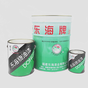 东海牌中黄各色醇酸调和漆铁红防锈漆金属栏杆管架机械防锈翻新