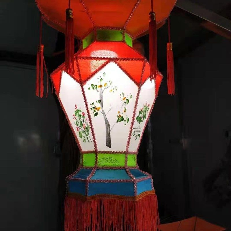 2022新款手工元宵花灯春节灯会彩灯上元节庙会风景区装饰汉服灯笼