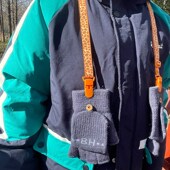 儿童手套防掉夹挂脖夹可调节成人手套防丢夹防丢绳儿童挂脖手套夹