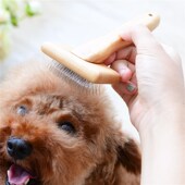 宝丽宠物针梳美容梳子泰迪拉毛梳蓬松开结刷毛梳比熊专用造型神器