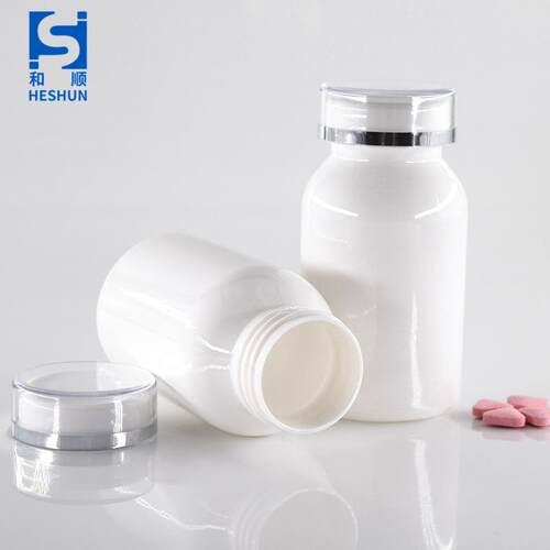 1RCR50C塑C白色片PET避光双层盖健品 胶囊压糖果分装保健品保料
