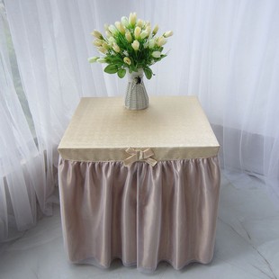 床头柜罩套卧室全包式蕾丝公主风保险柜套家用定制通用盖布防尘罩