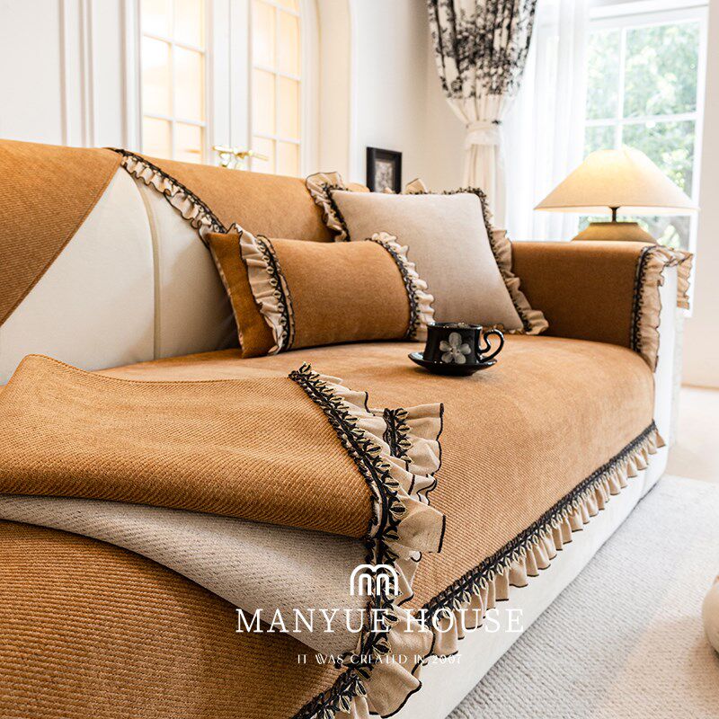 蔓越家 索菲公主 法式中古客厅沙发垫靠背巾雪尼尔沙发套罩坐垫,居家布艺,沙发垫,淘宝优惠券,粉丝福利购,淘宝优惠卷