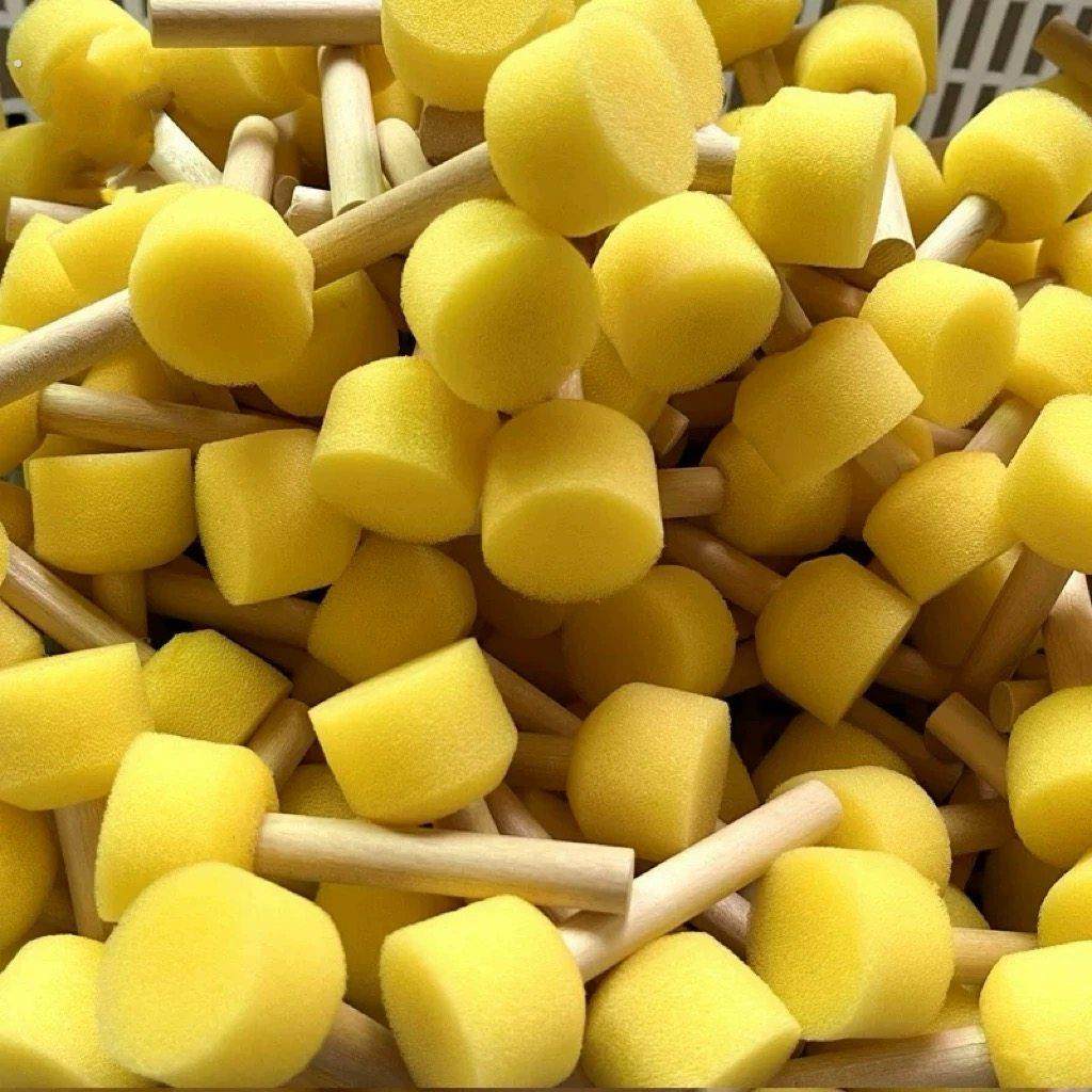 儿童美术材料拓印圆形海绵刷绘画颜料涂鸦工具蘑菇头海绵印章,玩具/童车/益智/积木/模型,其他手工制作,淘宝优惠券,粉丝福利购,淘宝优惠卷