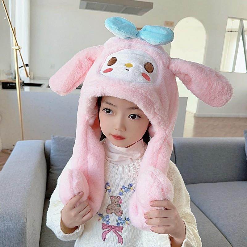 儿童帽子耳朵会动抖音帽儿童加厚毛绒帽男女宝宝帽子围巾一体帽冬,童装/婴儿装/亲子装,帽子,淘宝优惠券,粉丝福利购,淘宝优惠卷