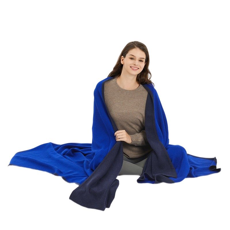 塞上驼字母百搭羊毛毯羊绒盖毯午休空调毯双单人学生毛毯夏季毛毯