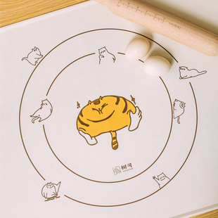 树可矽胶揉面垫家用食品级矽胶垫烘焙垫子揉面板加厚擀面垫和面垫