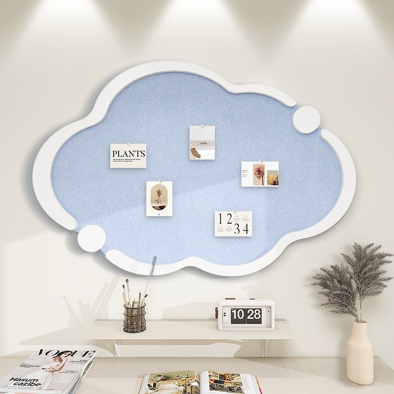 书桌云朵照片墙毛毡墙贴墙面装饰毛毡板创意相册墙相片展示墙背景,文具电教/文化用品/商务用品,软木板/照片板/毛毡板,淘宝优惠券,粉丝福利购,淘宝优惠卷