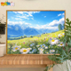 瑞士少女峰 饰画 佳彩天颜数字油画diy填充填色手工手绘丙烯油彩装