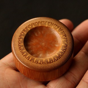 精品纯手工制作天然老玉竹古铜钱币转钱手把件竹雕赚钱竹把玩